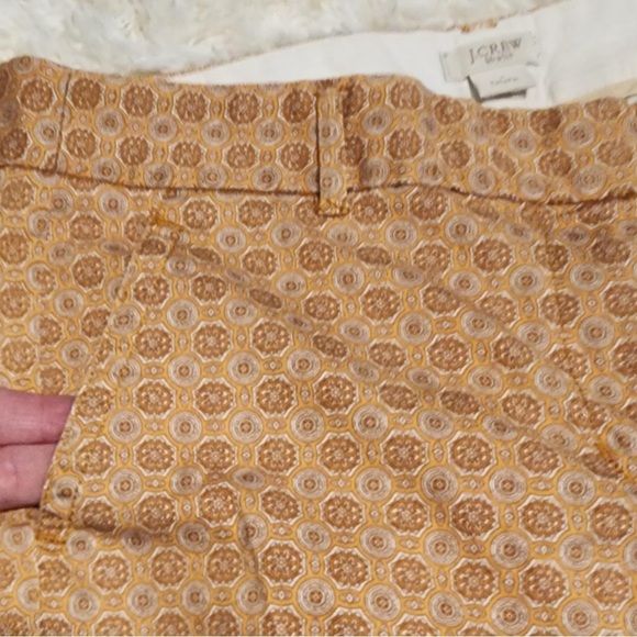 J. Crew Women’s Stretch City Fit Size 8 Print Trousers EUC - Picture 8 of 9